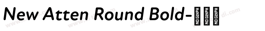 New Atten Round Bold字体转换
